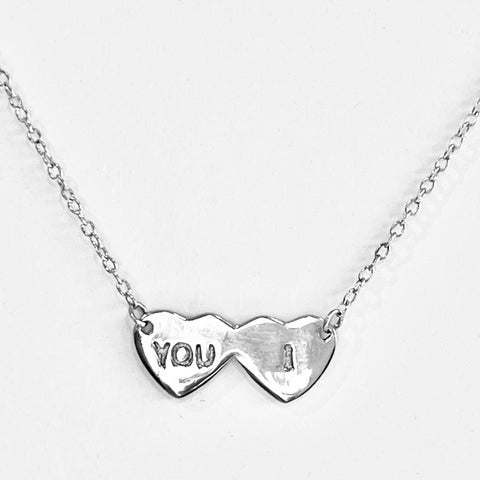 You And I Necklace Stirling Silver