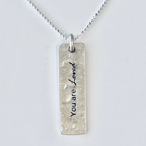 You Are Loved / Sliver Chain Necklace