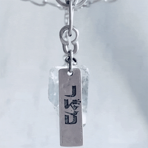 Clear Quartz Freedom Necklace Long Large Chain