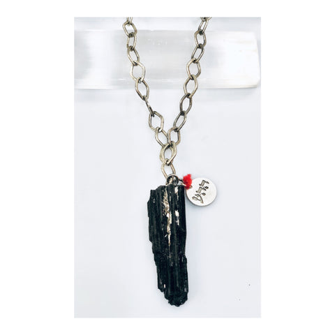 Black Turmaline Long Necklace